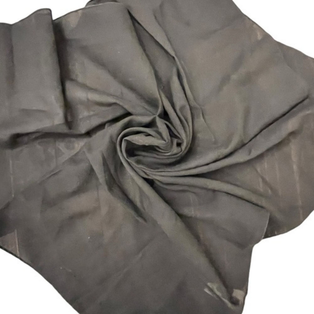 Vintage 80’s Elwin Black‎ Men's Style Hankie Handkerchief Scarf